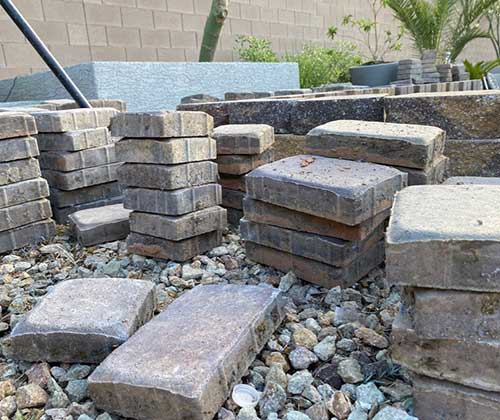 Landscape pavers are considered special waste and require a specific means of disposal. Call your local Agency for fees and disposal availability.